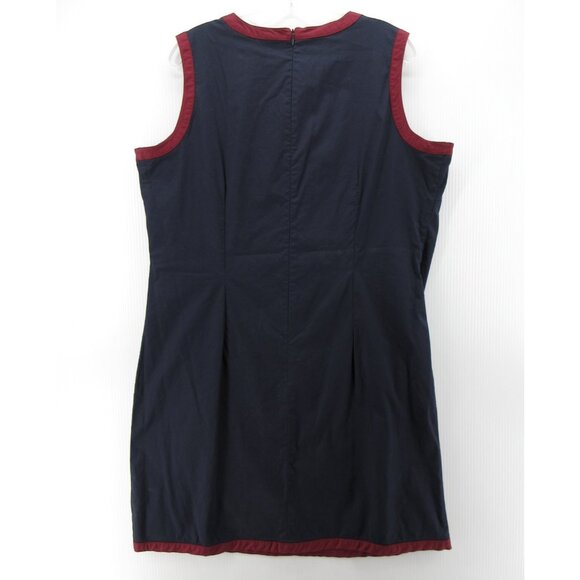 VINTAGE Eddie Bauer Dress XL Shift Tank Cottagecore Classic Zip Up - Picture 5 of 9